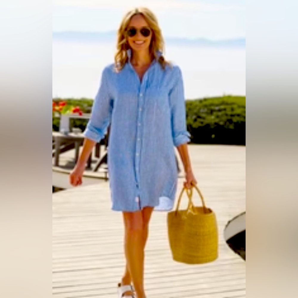 Frank & Eileen Mary Classic Long Sleeve Shirtdress Women’s Size S